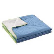 (Blue Grey, 1.5m) Double Side Summer Cooling Blanket Heat-absorbing Air-conditioner Quilt For Home