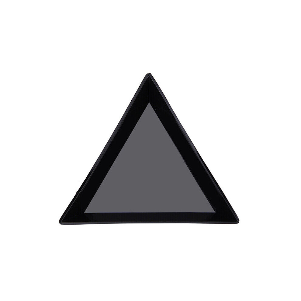 10pcs Round Triangle Plastic Rhinestone Nail Art Plate Tray Dish Manicure Tools-image-OPC-PFXDKHV-NEW