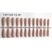 24pcs Matte False Nails Long Ballerina Fake Nail Art Tips Full Cover Coffin Nail