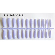24pcs Matte False Nails Long Ballerina Fake Nail Art Tips Full Cover Coffin Nail
