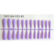 24pcs Matte False Nails Long Ballerina Fake Nail Art Tips Full Cover Coffin Nail