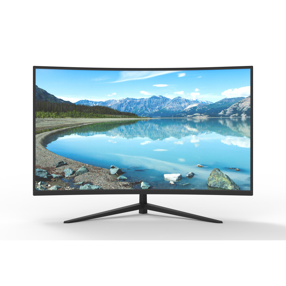 ASC 32" Curved FHD Ultra-Thin Bezel Gaming Monitor - Full HD VA, 165hz Refresh Rate 2x HDMI, 1 X DP, Low Blue Light Mode, VESA, Built In Speakers