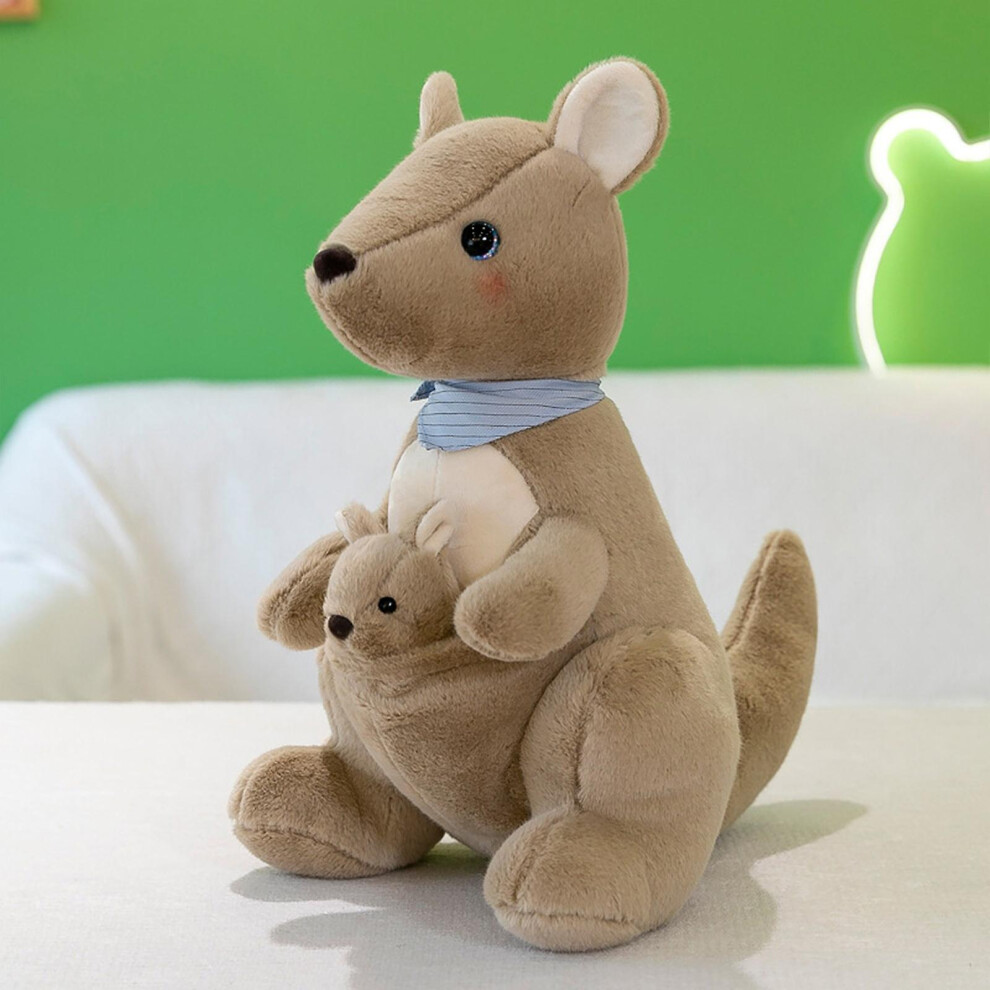 Plushies Mother And Child Kangaroo, Plush Toys , Australian Kangaroo Doll , Simulation  Doll Toys , Parent-child Doll Birthday Gift