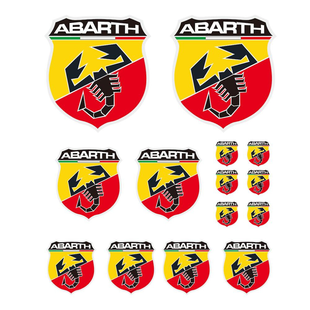 For Fiat Abarth Scorpion Logo Badge Car Motorbike Racing Tuning Decals Stickers Pvc Stickers
