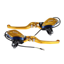 (Gold) For Super Soco Tc Max Ts Pro Ts Lite Tsx Motorcycle Parts Handlebar Hydraulic Brake Lever Brake Master Cylinder Fluid Reservoir