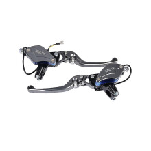 (Gray) For Super Soco Tc Max Ts Pro Ts Lite Tsx Motorcycle Parts Handlebar Hydraulic Brake Lever Brake Master Cylinder Fluid Reservoir