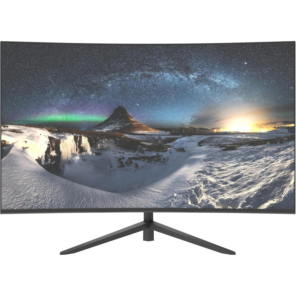 ASC 27" Curved Gaming Monitor - Full HD VA Panel, 165hz Refresh Rate, 2 X HDMI, 1 X DP, Anti-glare, VESA Mountable, Black Slim Bezel, Built In Speaker