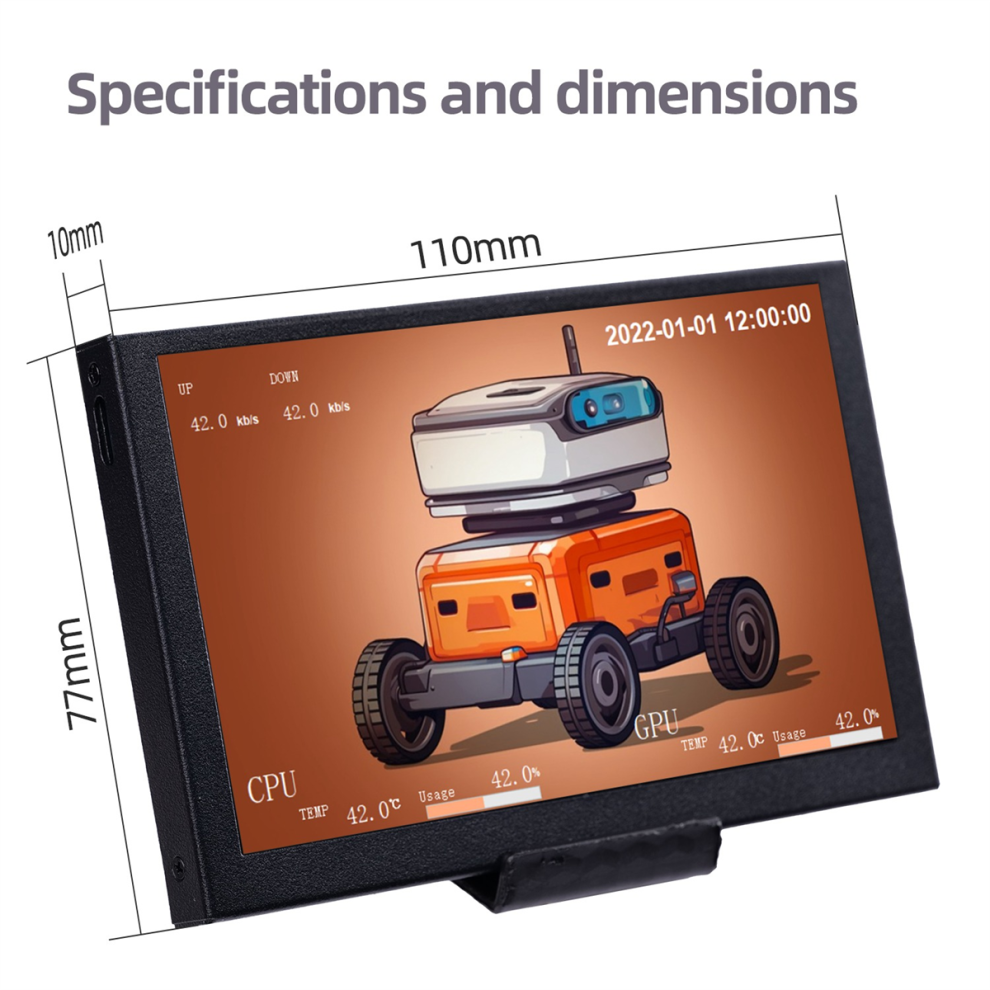 Scheda Di Controllo Del Driver Del Monitor Lcd Da 5 Pollici AIDA64 Per Pc Case B