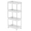(White, Standard) 4 Tier Trolley Kitchen Storage Bathroom Organiser 4