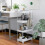 (White, Standard) 4 Tier Trolley Kitchen Storage Bathroom Organiser 10