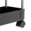 (Black, Slim) 4 Tier Trolley Kitchen Storage Bathroom Organiser 5