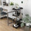 (Black, Standard) 4 Tier Trolley Kitchen Storage Bathroom Organiser 8