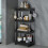 (Black, Standard) 4 Tier Trolley Kitchen Storage Bathroom Organiser 10