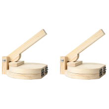 2X Wood Tortilla Press Dumpling Skin Makerin Paininkone Chapati Roti Taco Maissinpuristuskeittiön varusteet