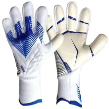 (white 9) Professional Latex Football Gloves Soccer Ball Goalkeeper Gloves Kids Adults Thickened Football Goalie Fingers Protection Gloves