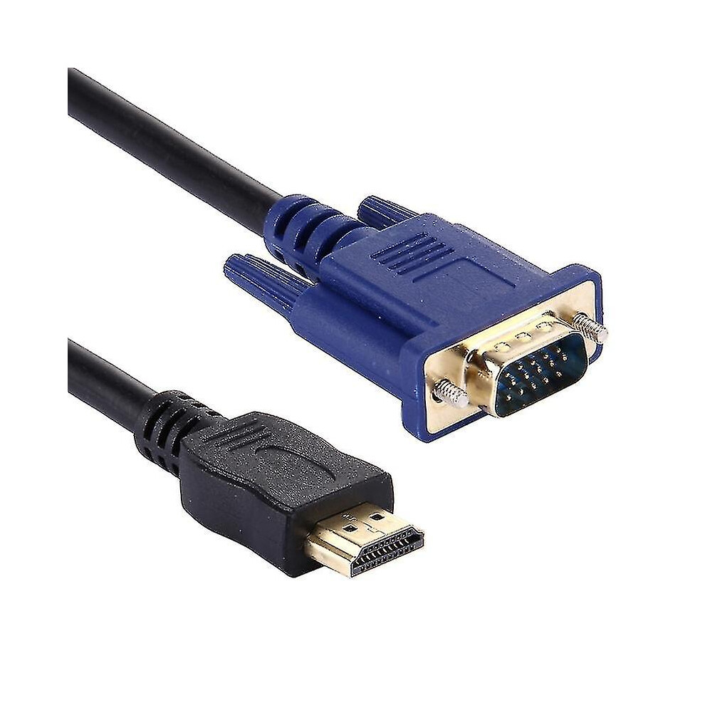 1.8M Hdmi Male To Vga Male 15Pin Video Cable(Black)-Mxbc Black