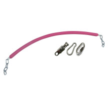 (Pink) Rubber Coated Stable Stall Chain with Hooks