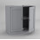 URBN Living (All 3 Piece - Grey) Under Sink Cupboard Mirror Unit WC Paper Dispenser 3