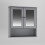 URBN Living (All 3 Piece - Grey) Under Sink Cupboard Mirror Unit WC Paper Dispenser 6