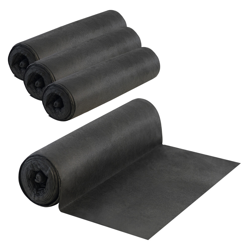 (Set Of 4) GEEZY Non-Woven Weed Control Fabric 1.5x7m Ground Landscape Garden Membrane 45GSM