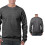 True Face (Charcoal - 2 Pack, S) 2&3Pack Mens Plain Sweatshirt JumperJersey Sweater 4