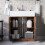 URBN Living (Under Sink Cabinet - Rustic Brown) Under Sink Cupboard Mirror Unit WC Paper Dispenser 3