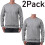 True Face (Grey - 2 Pack, S) 2&3Pack Mens Plain Sweatshirt JumperJersey Sweater 1