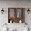 URBN Living (Wall Mirror Cabinet - Rustic Brown) Under Sink Cupboard Mirror Unit WC Paper Dispenser 4