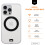 OX OX Ring iPhone 15 Pro Max Case 360 Rotating Magsafe Shockproof Magnetic Cover - Wolf White 4
