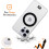 OX OX Ring iPhone 15 Pro Case 360 Rotating Magsafe Shockproof Magnetic Cover - Wolf White 4