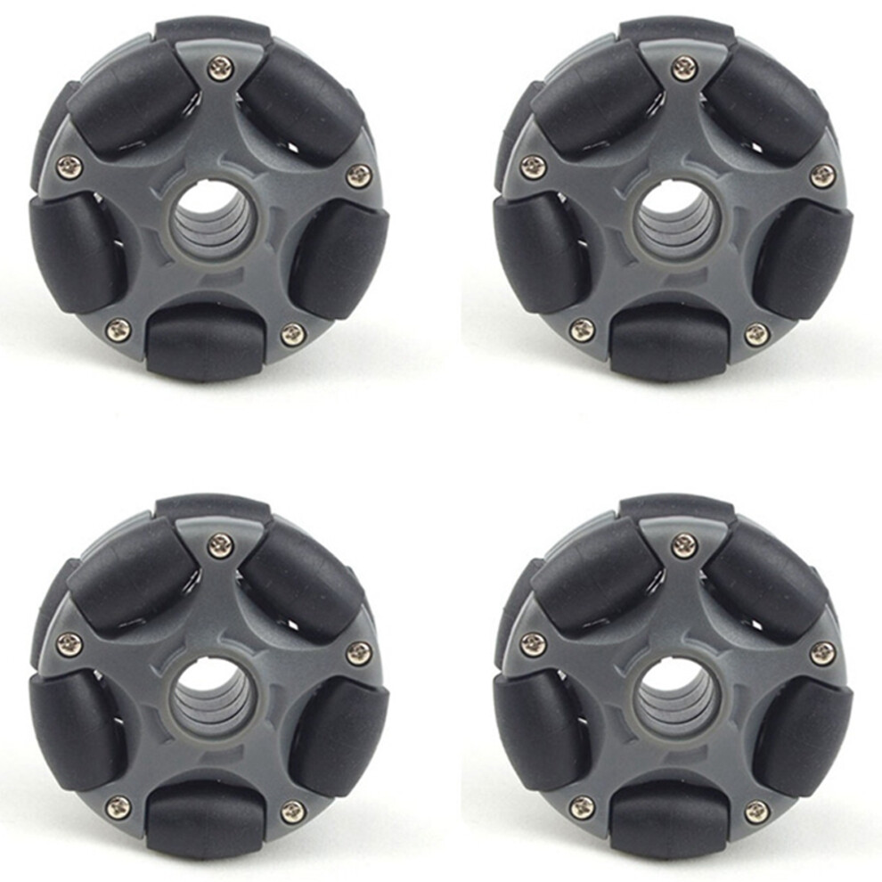 Lot de 4 roues omnidirectionnelles en plastique de 58 mm pour kit de robot servomoteur 14135