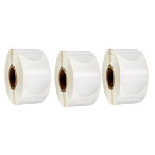Etiqueta adhesiva de sellado transparente de plástico PVC, 500 unidades por rollo, 3 rollos