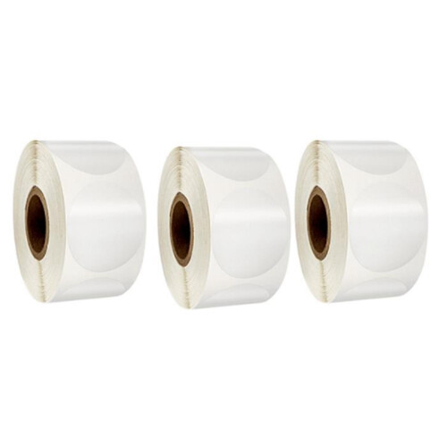 Transparent Sealing Sticker PVC Plastic Label 500Pcs Per Roll 3Roll
