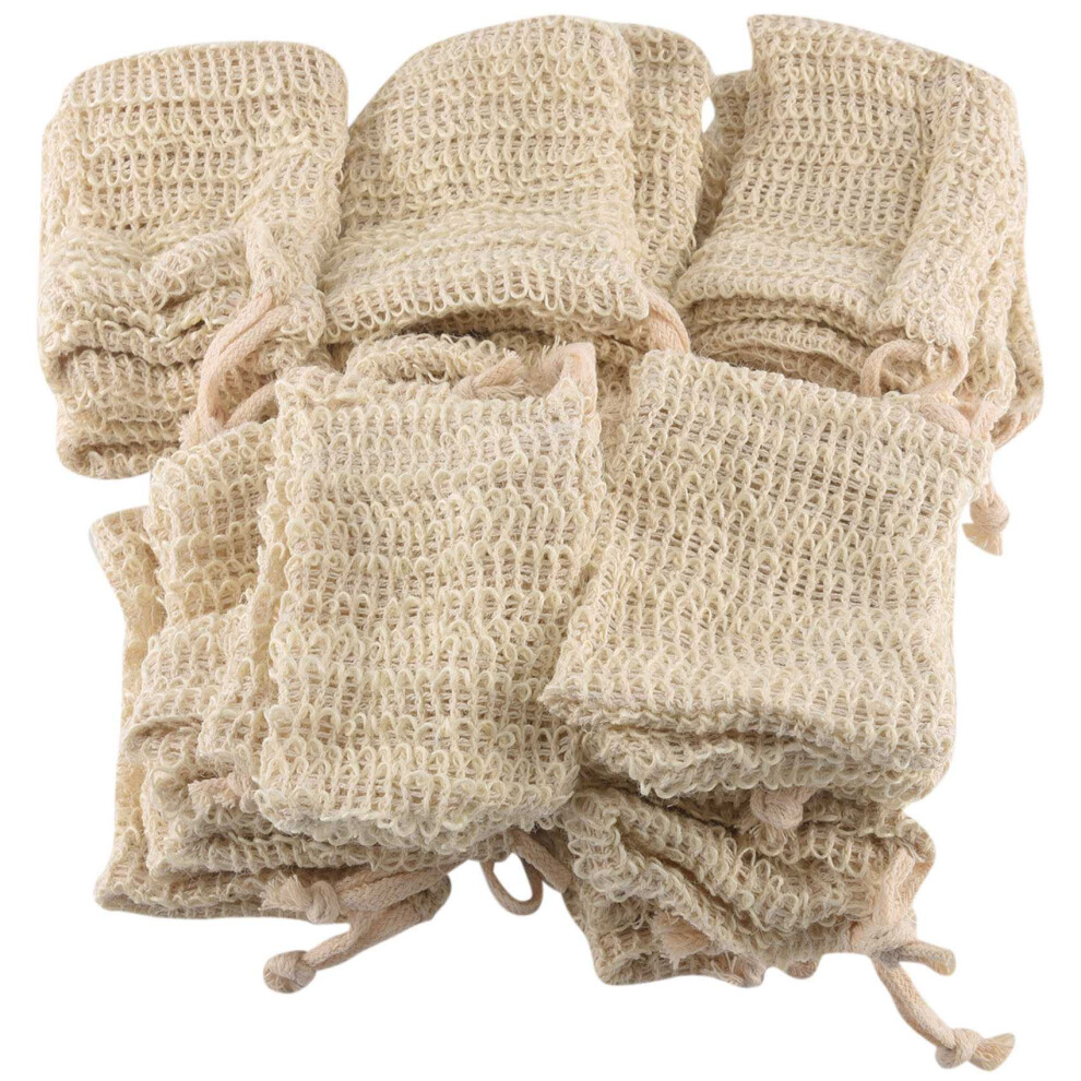 Packung Mit 30 SäCkchen Aus NatüRlichem Sisal Mit Peeling-Tasche-image