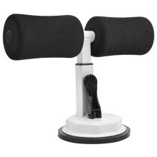 Banco de ejercicios para gimnasio con asistente de abdominales para fitness, equipo para el hogar, color negro