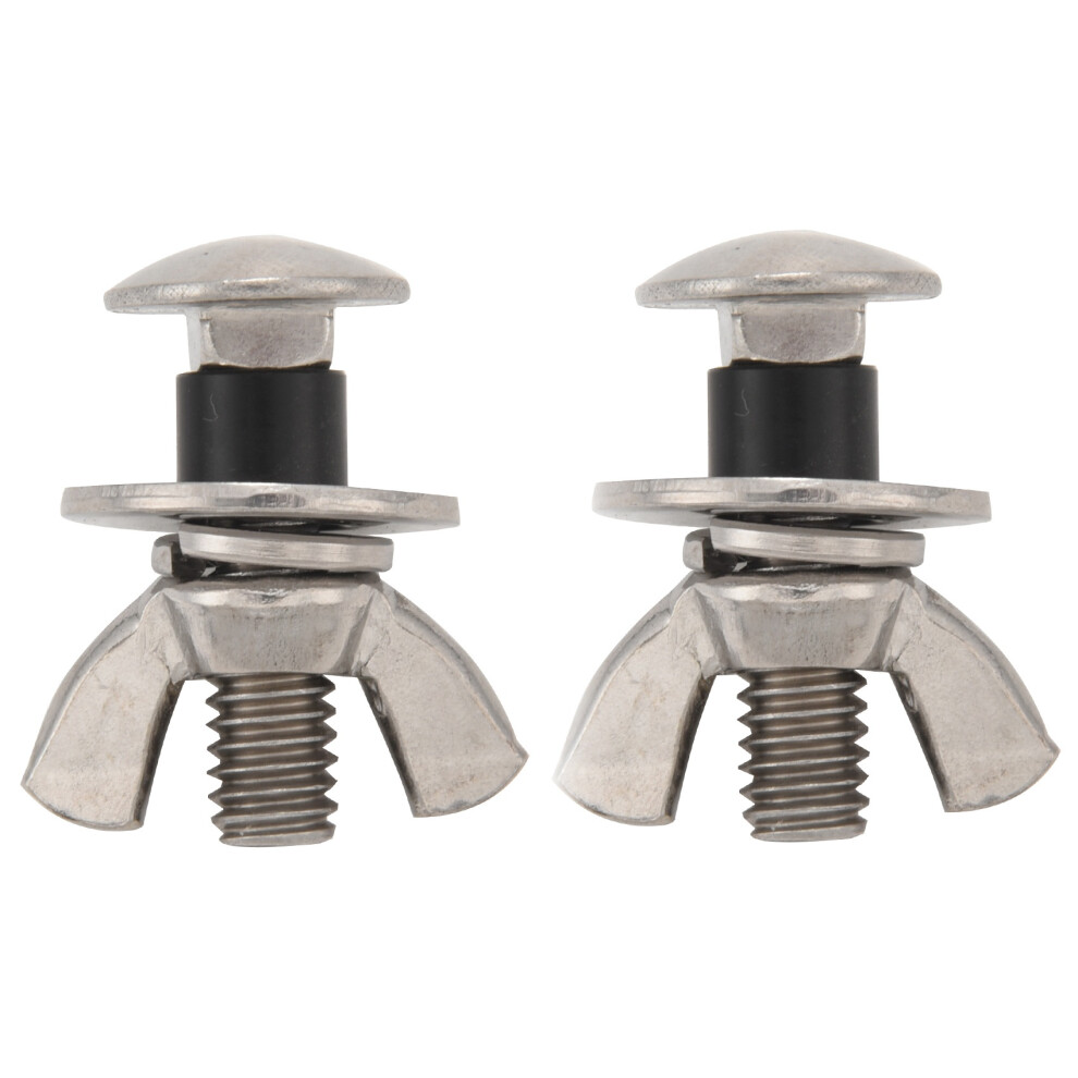 2Pcs Stainless Steel Diving Screws Bolts Wing Nuts With 4 Washers 4852689256157