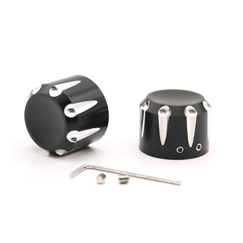 Cache-écrou de moyeu d'essieu avant pour Glide Sportster Dyna 1
