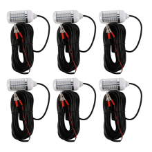6x 12V LED groene onderwater nachtvislamp voor crappie-inktvisboot