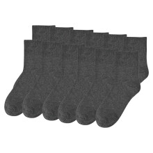 (Dark Grey, UK6-9) Mens Ankle Socks 12 Pack Regular Stretch Cotton Low Cut Trainer Sports Socks New