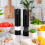 (Black) Innoteck Electric Salt and Pepper Mill Set 8