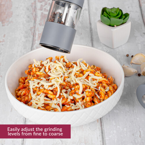 (Grey) Innoteck Electric Salt and Pepper Mill Set 2