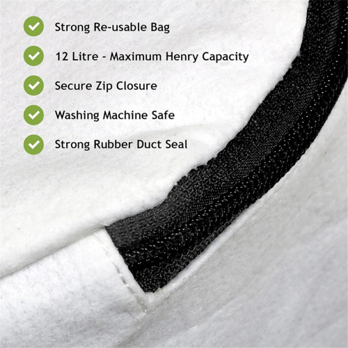 Reusable Washable Dust Bags With Zip For Hetty 2