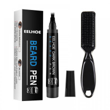 (brown) Beard Filler Pencil Black Brown Beard Enhancer Men Beard Mustache Care Dye Hair Pencil Beard