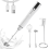 Mousseur à lait rechargeable portatif à 3 vitesses, blanc 1