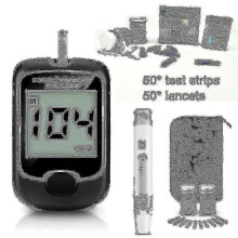 Blood Glucose Monitor Diabetes Testing Set Blood Sugar Meter With Test Strips mmol