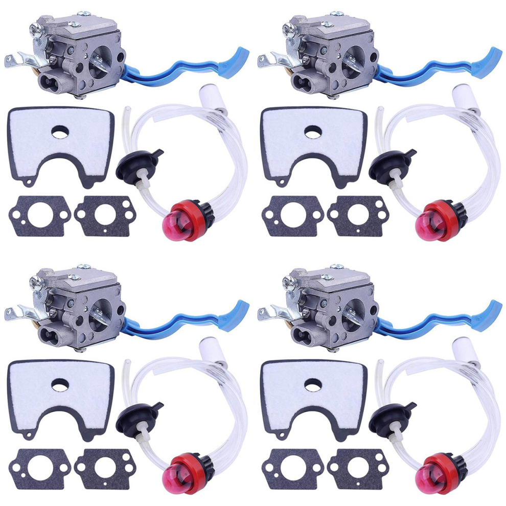 Carburateur 4X avec ligne de filtre à air et à carburant pour pièces de souffleur de feuilles 125B 125BX 125BVX C1Q-W37