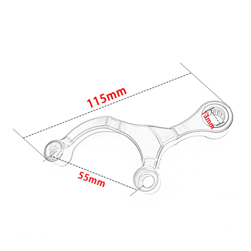 Motorcycle Shift Stabilizer for MT07 XSR700 Black 1