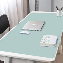 (Mint Green, 60*40cm) Double-side Portable Large Mouse Pad Gamer Waterproof Pu Leather Desk Mat Computer Mousepad Keyboard Table Cover