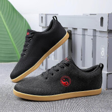 (Mesh Black, 38) Tai Chi Martial Arts Shoes With Exceptional Elasticity,comfortable, Anti-slip, Anti-shock, Kungfu Shoes