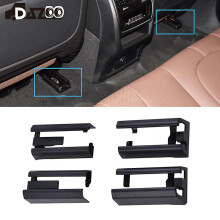 (Black Rear Right) Car Left Right Seat Sliding Track Rail Cover Trim 5210 7499 989 5210 7499 990 For Bmw X5 X6 X7 G05 G06 G07 2019 2020 2022